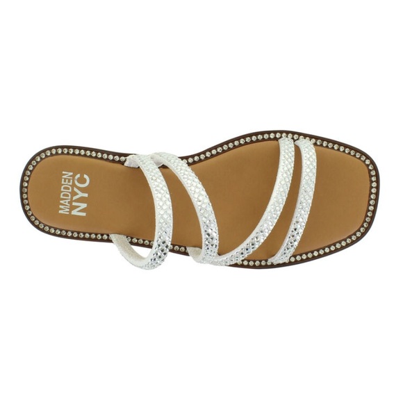 Madden NYC Rhinestone Chase Sandals NWOT - Picture 5 of 8